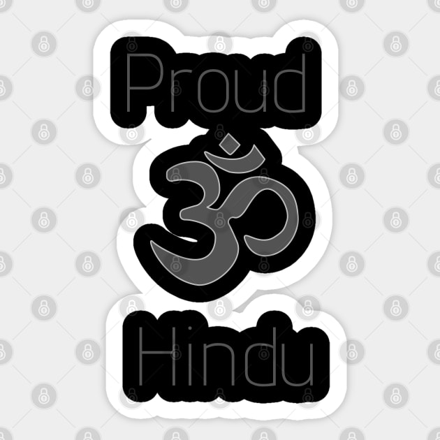 Proud Hindu Sticker by TheRiseCouture